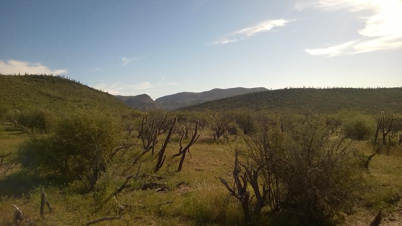 Geronimo Head and Malapais beyond the end of Black Mesa