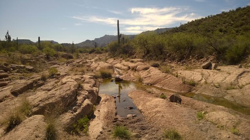 A few pools of water in First Water