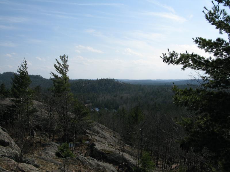 South from the first outcropping