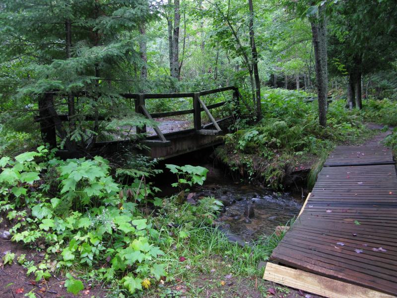 Two bridges along the Harlow trail