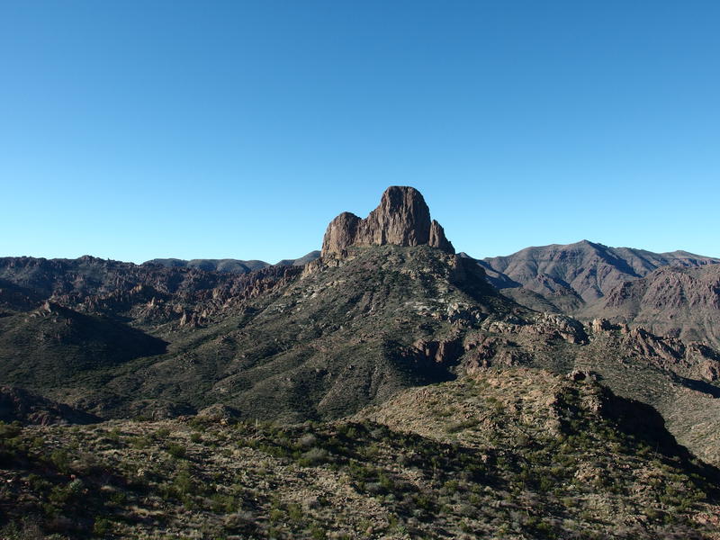 Weaver's Needle dominating the view