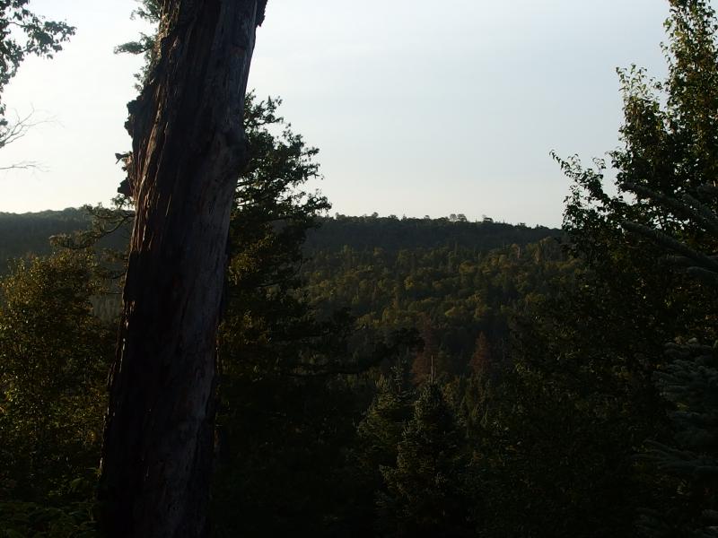 Distant ridge to the west