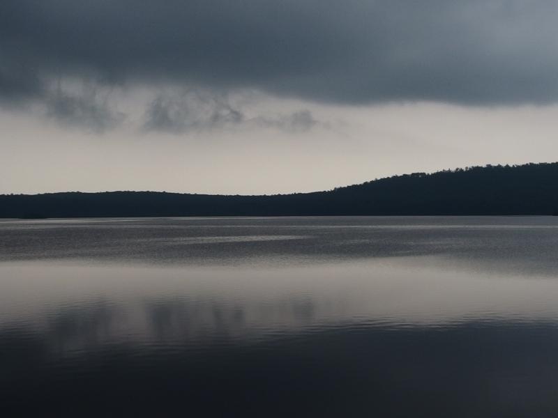 Dark clouds hanging over Lake Desor