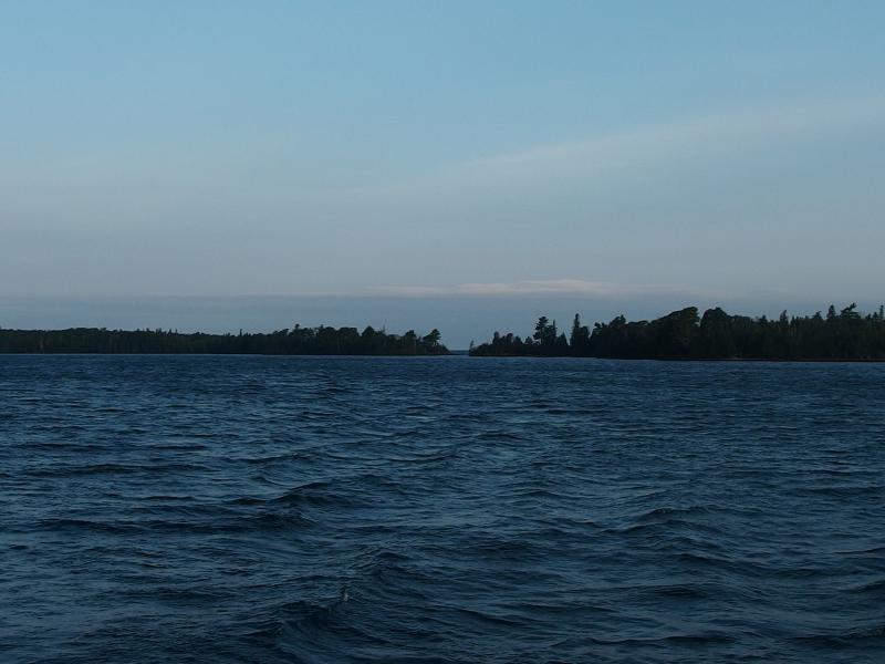 Blue waters reaching out towards Hunter's Point