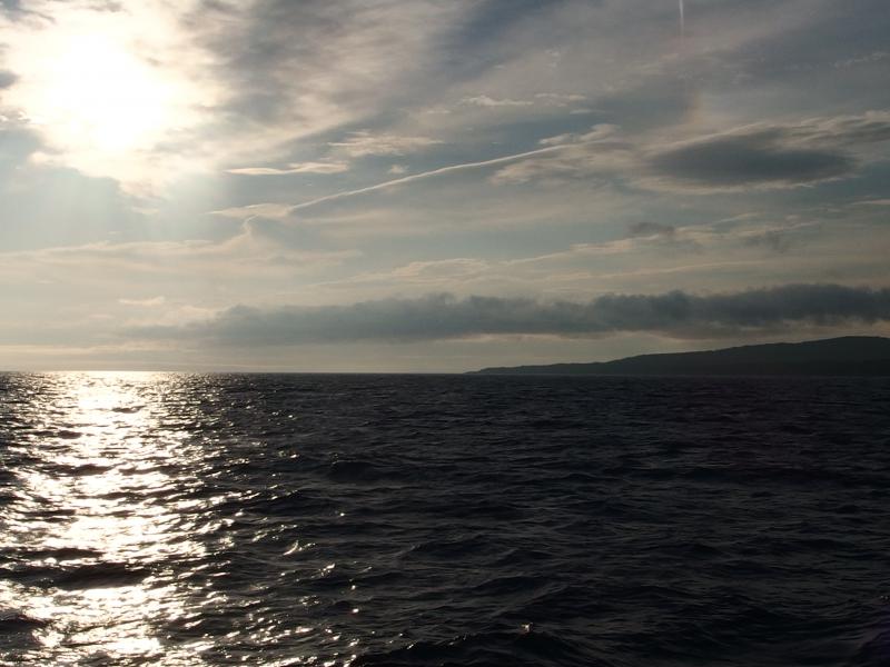 Bright sun over Lake Superior