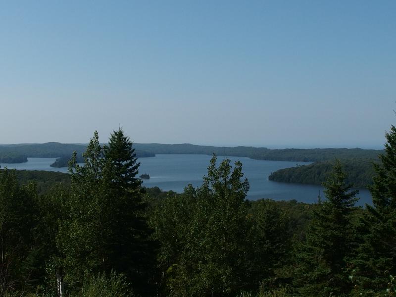 Great view west over Lake Desor