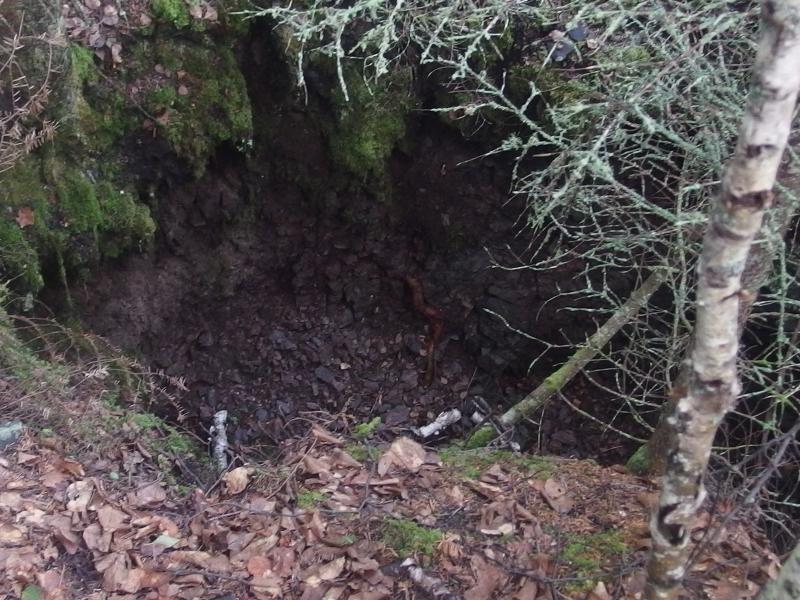 Old mining pit from Haytown Mine