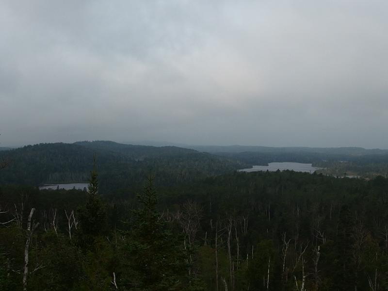 Lakes, hills, and clouds on Isle Royale