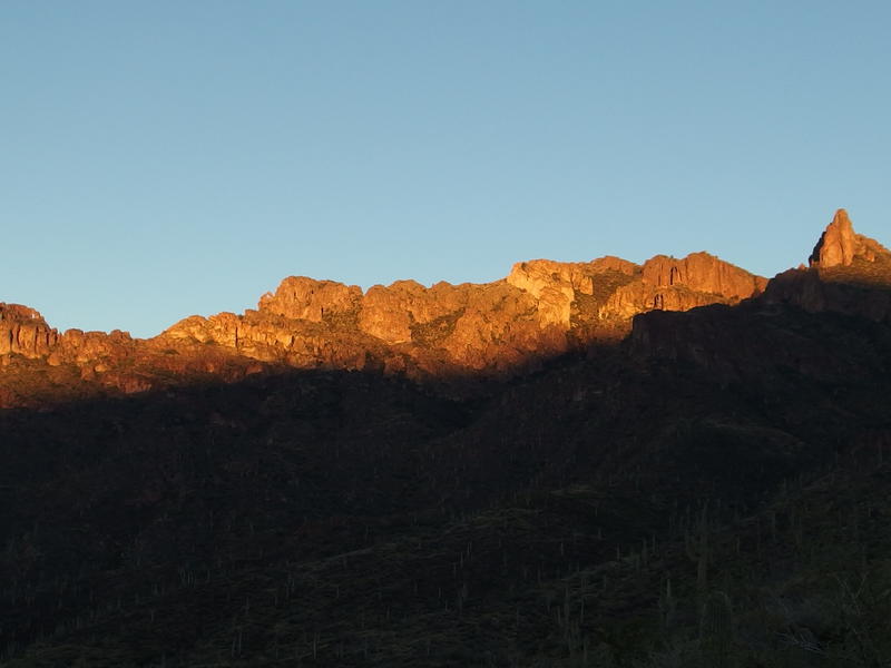 Early light on La Barge Mountain