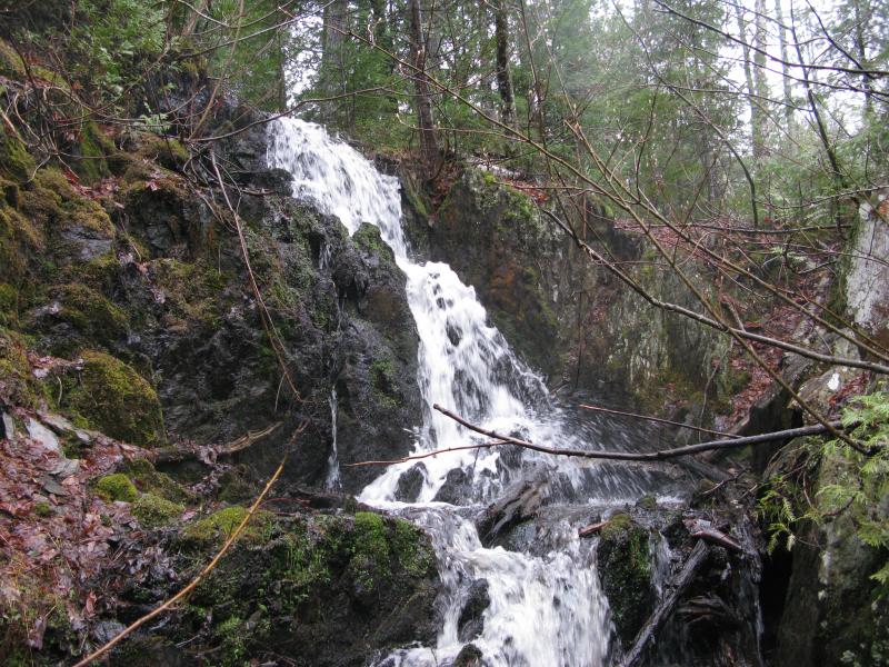Lake 3 overflow waterfall