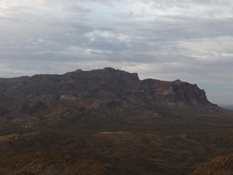 The northern end of Superstition Ridgeline