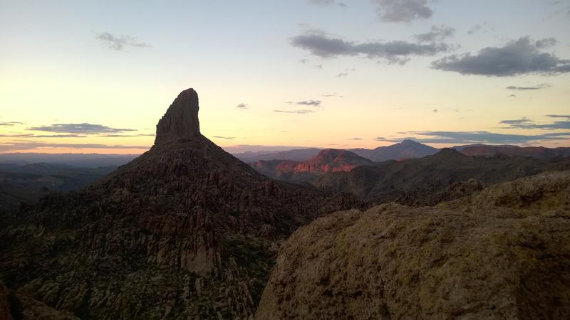 Dramatic views from the campsite