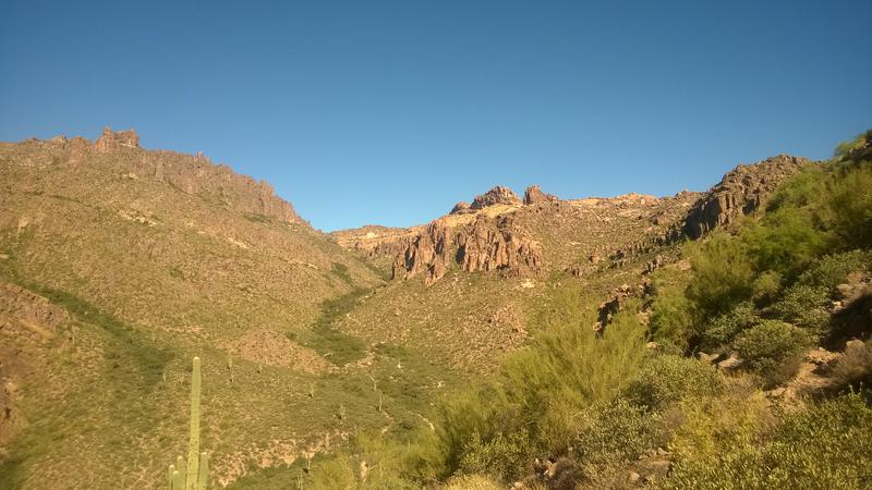 Morning light in Peralta Canyon