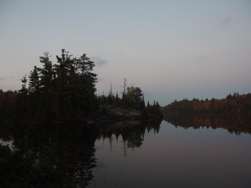 Dull evening light over White Deer Lake