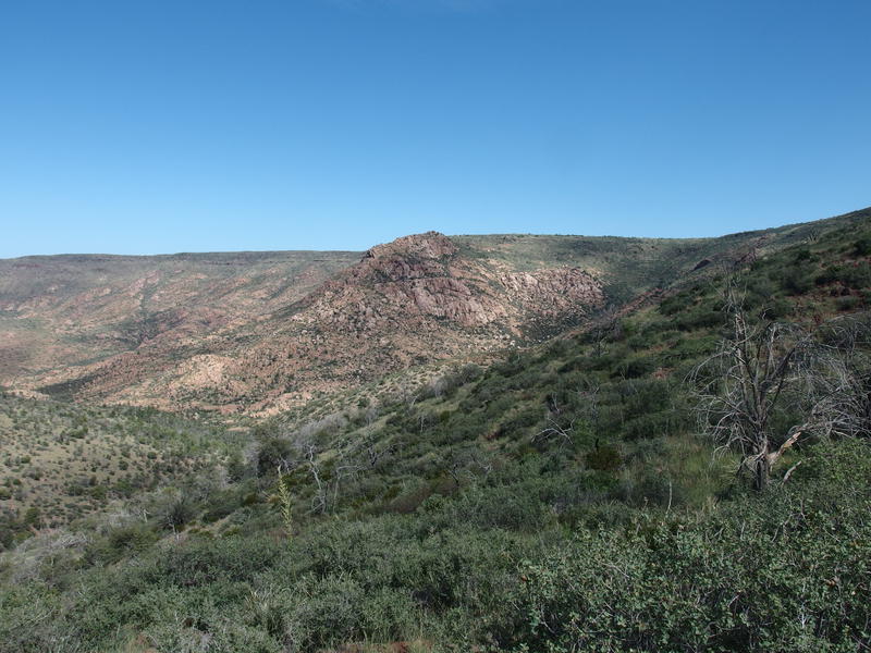 Granite Basin, a rocky outcropping next to the mesa