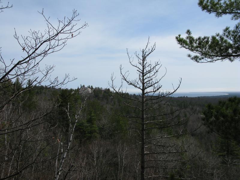 The bald spur of Migisy Bluff