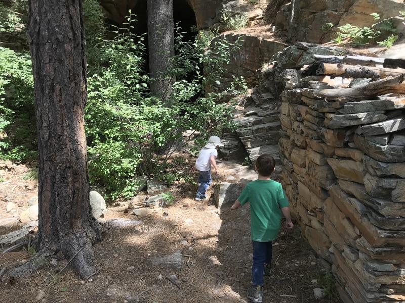 Structure near the tunnel opening