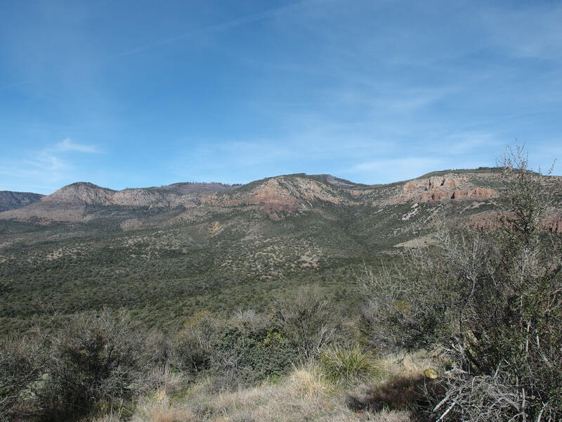 Northern views of the Sierra Ancha