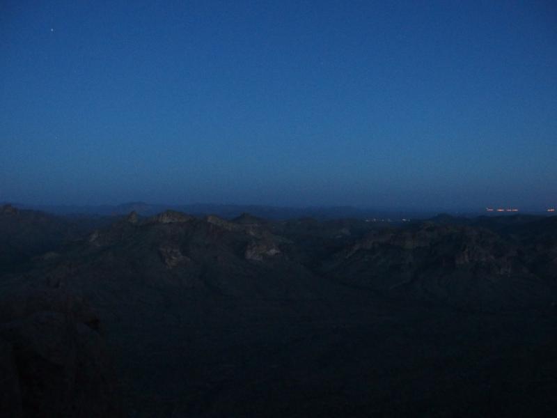 Night falls over Queen Valley