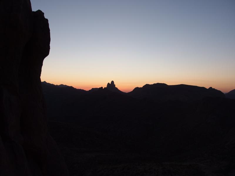 Silhouette of the Superstitions