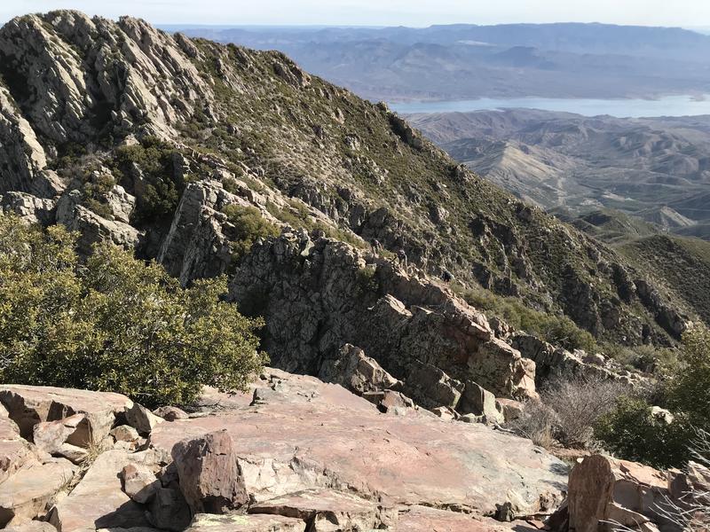 Dancing on the ridgeline to the second peak