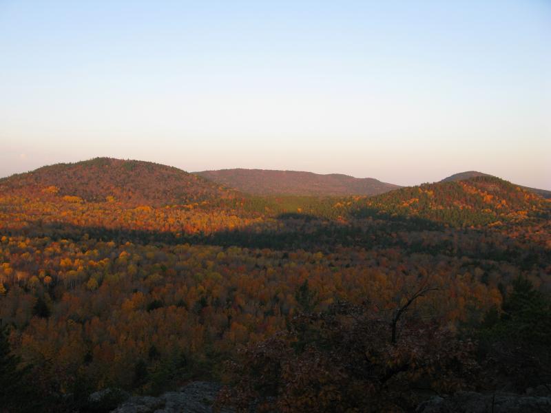 Mount Homer (left) and Trout Mountain (right)