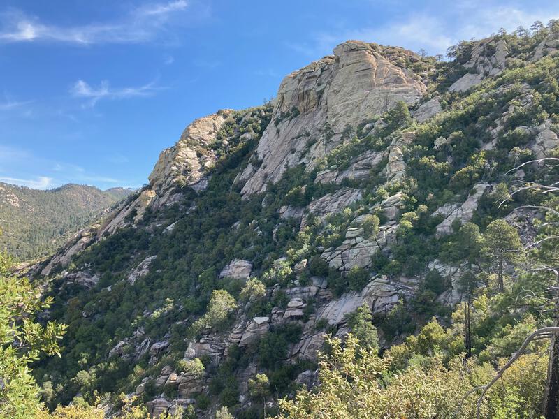 Some awesome bluffs along Mount Lemmon Trail