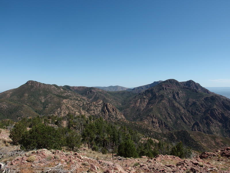 Northern view along the ridge