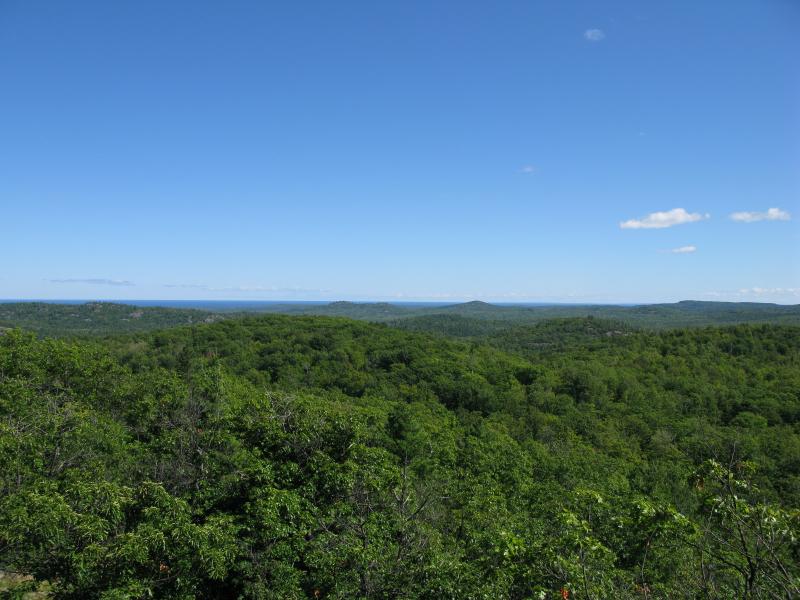 Lake Superior in the far east