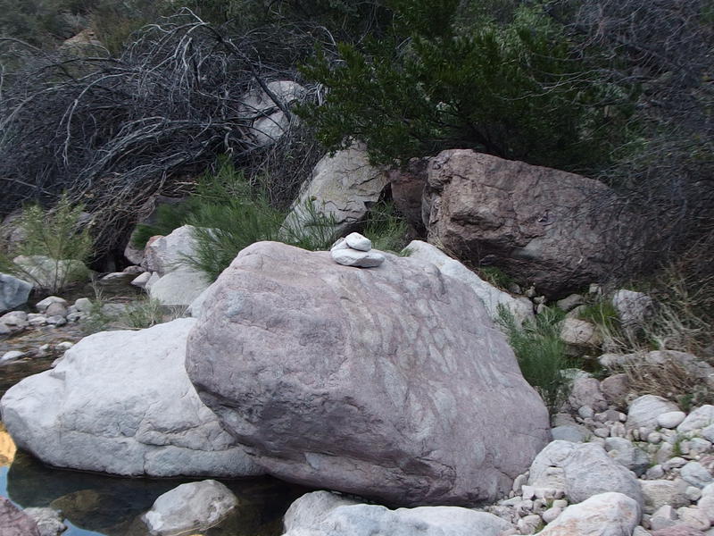 First cairn of the canyon