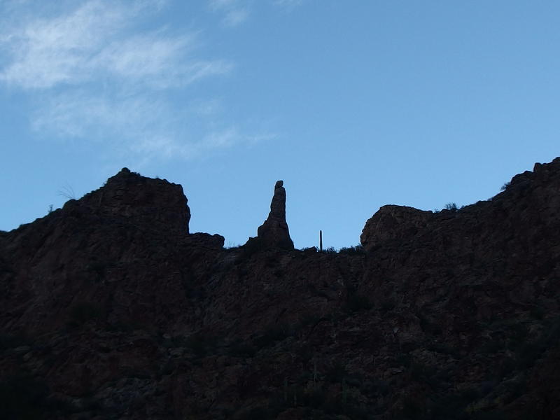 A lonely pillar against the sky