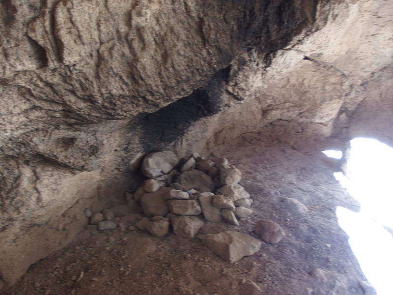 Fire circle in Peter's Cave