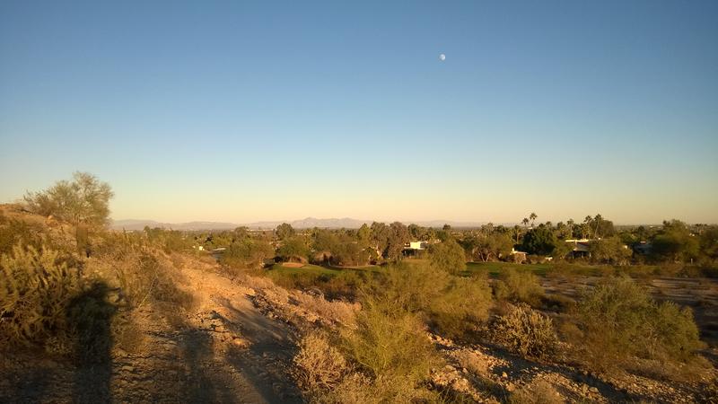 Distant bumpy hills of the Superstitions