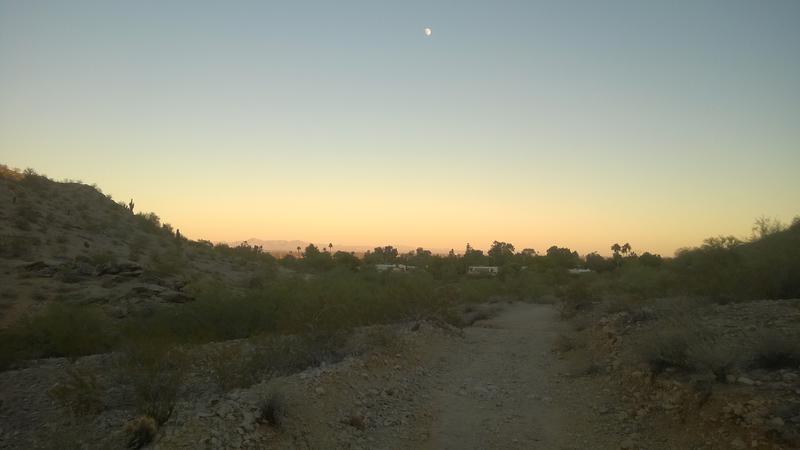 Dimming light over Chandler