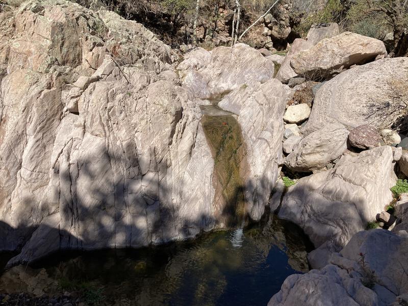 Small waterfalls along Fish Creek