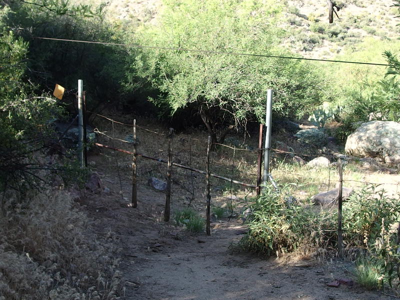 Gate between wilderness and ranch
