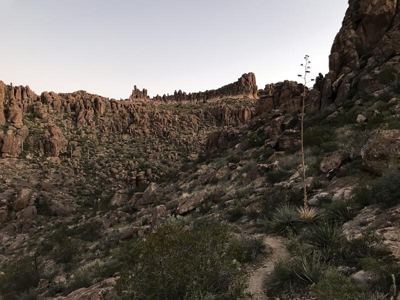 Hoodoos above West Boulder Canyon