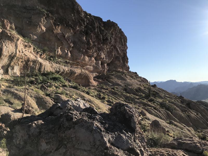 Bouncing along Cave Trail