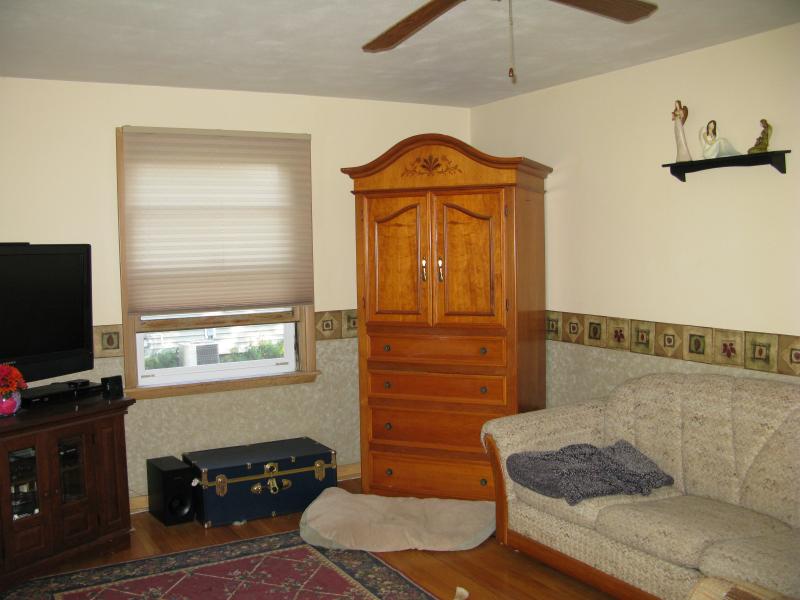 Living room with the huge armoire