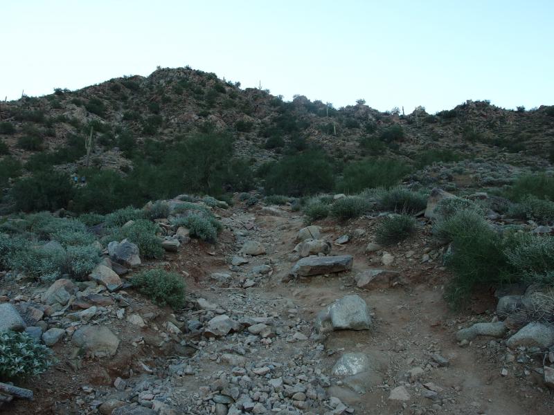 A rocky path up