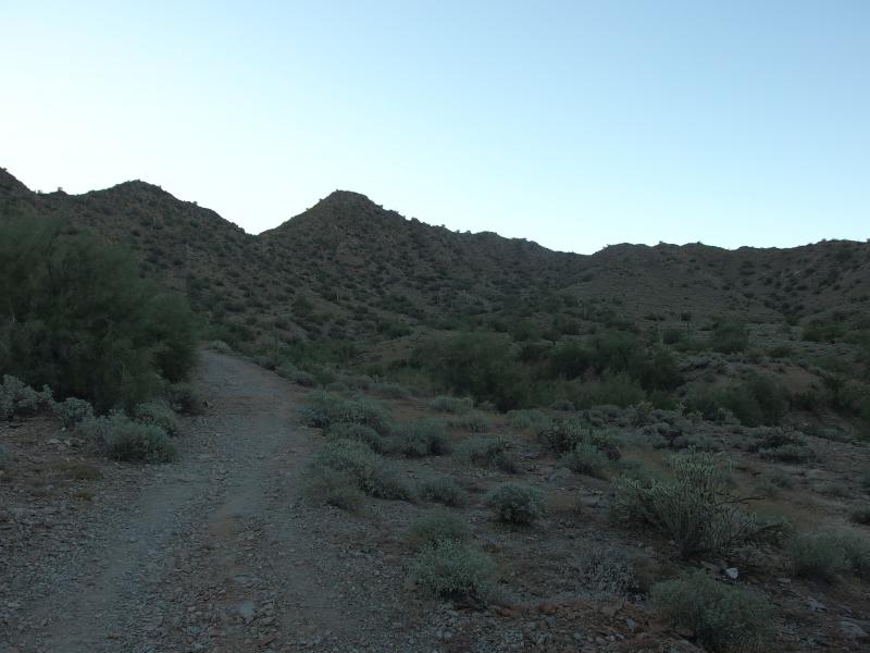 Tall ridge blocking morning light