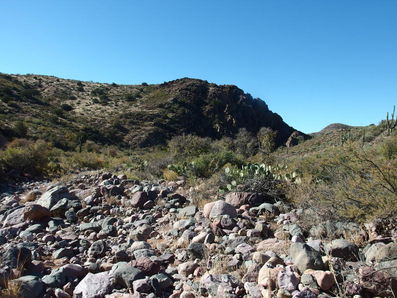 A rocky and dry Mazatzal Wash