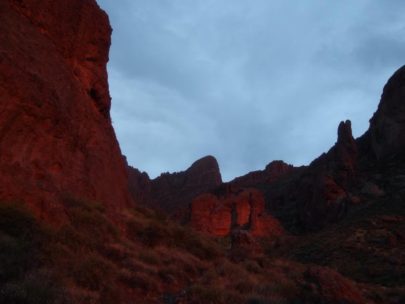 Dim light on the canyon