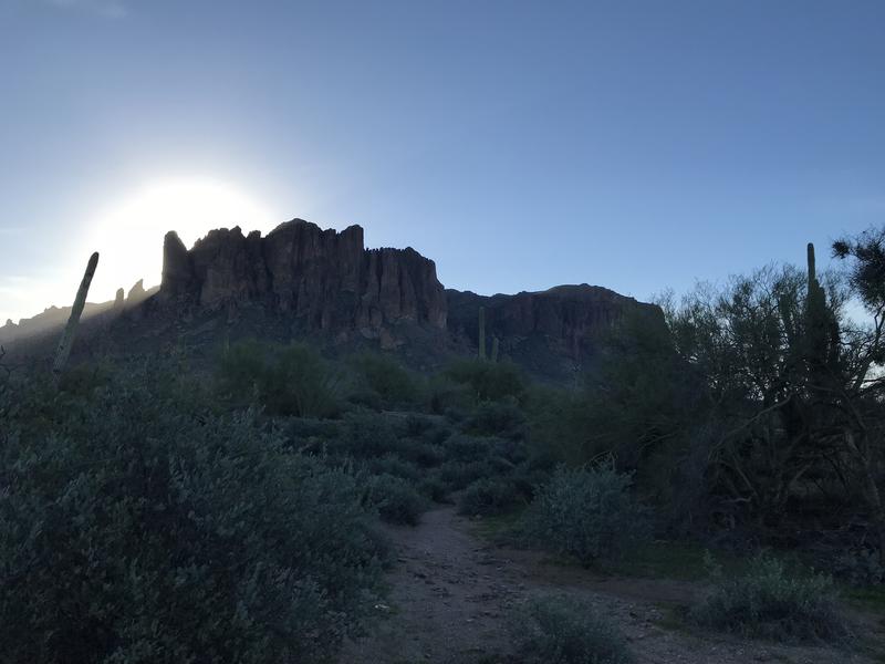 Early morning light on the Superstitions