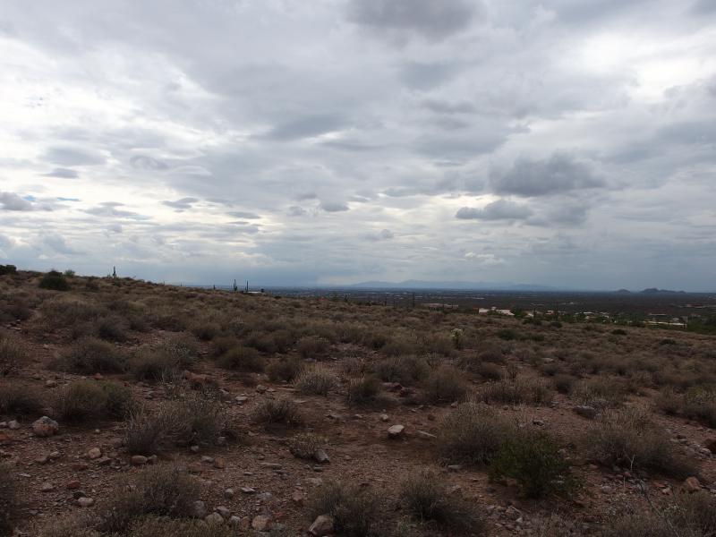 Slowly rising desert floor