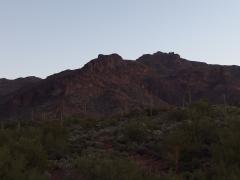 Superstition Peak cloaked in darkness