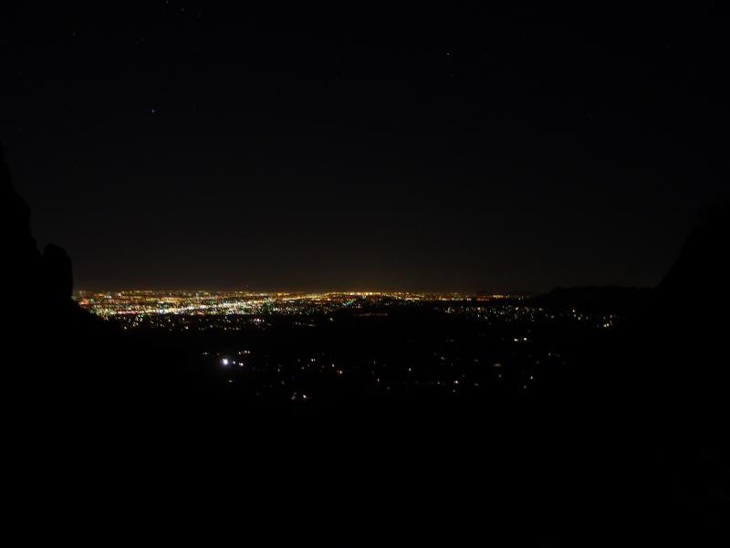 Night lights bright over Phoenix