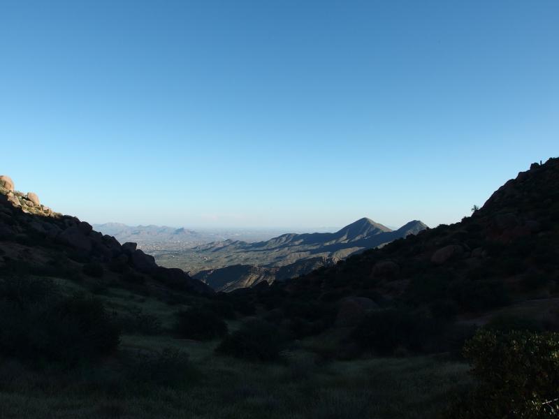 Phoenix view through the first saddle