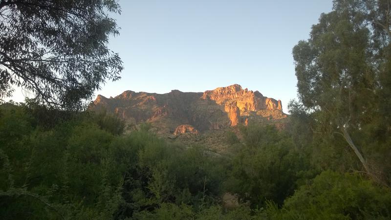 Picketpost Mountain in the early morning light