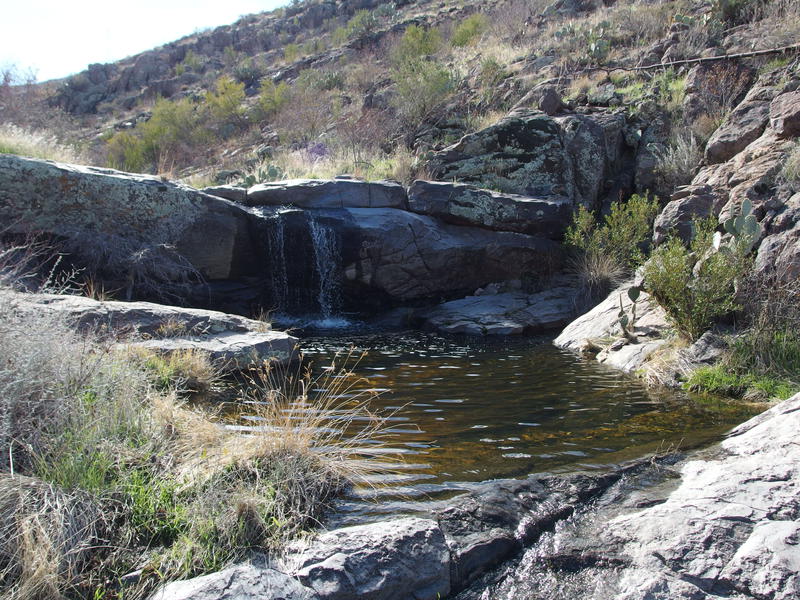 Pleasant waterfall along the creek